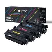 Compatibele vervanging voor Multipack (4) Toners CMYK (Cyaan/Magenta/Geel/Zwart) Compatibel met HP Color LaserJet Canon i-Sensys, imageCLASS - Vervangt 508X (CF361X) / CRG-040H (0459C001)